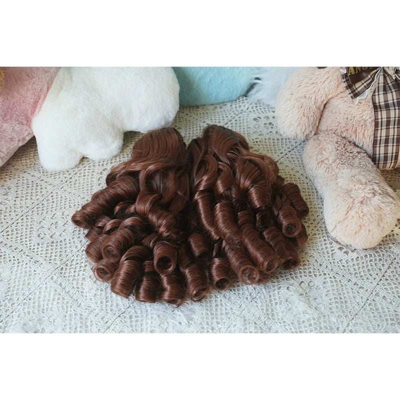 Imperial Tea - Solid Lolita Bob Wig With Detachable Curl Ponytail