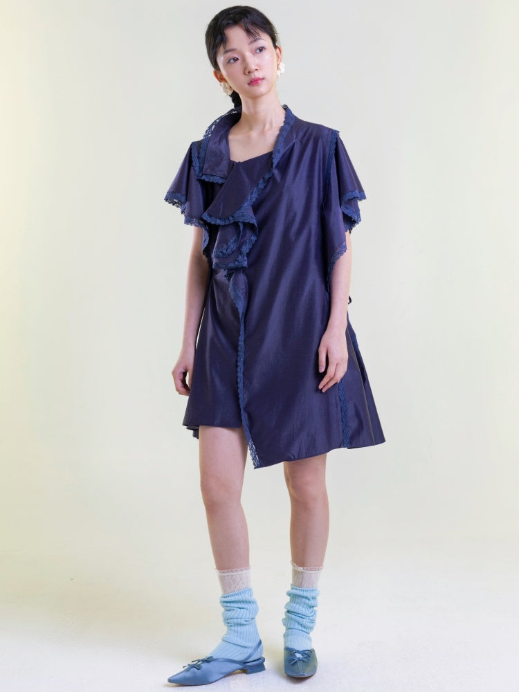 Ruffles Asymmetry Dress【s0000001892】