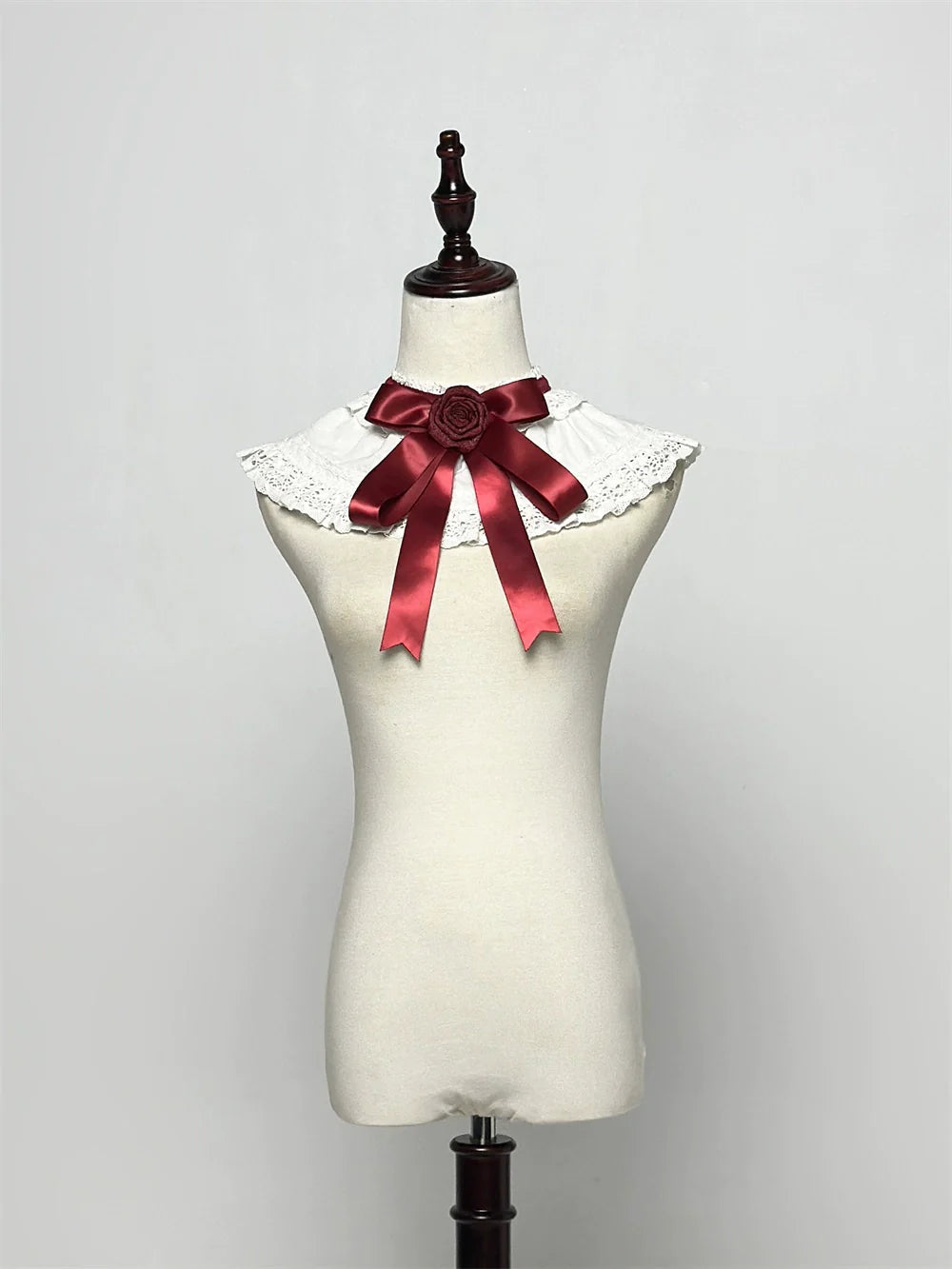 LeMiroir - Winter Solstice - Elegant Lolita Hat, Detachable Collar, Handbag