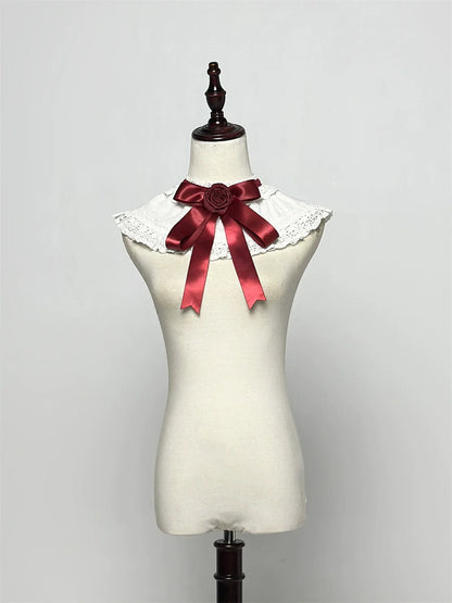 LeMiroir - Winter Solstice - Elegant Lolita Hat, Detachable Collar, Handbag