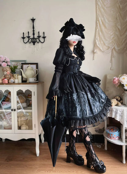 Sugar Girl - Silent Night Church - Gothic Lolita JSK Dress & Bolero