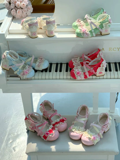 Aimee - Strawberry Limited 2.0 - Sweet Lolita Mary Jane Heel Shoes