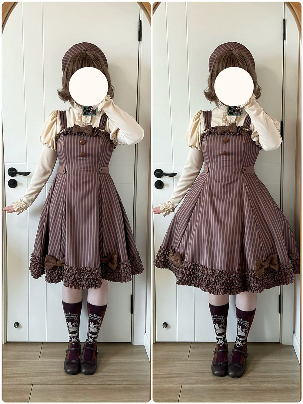Miss Point - Classic Lolita JSK Customized Stripe Lolita Dress
