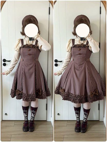 Miss Point - Classic Lolita JSK Customized Stripe Lolita Dress