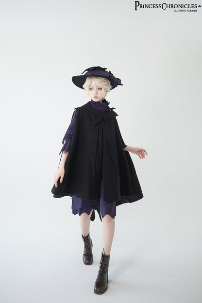 Princess Chronicles - Ouji Lolita Prince Black Bow Cloak