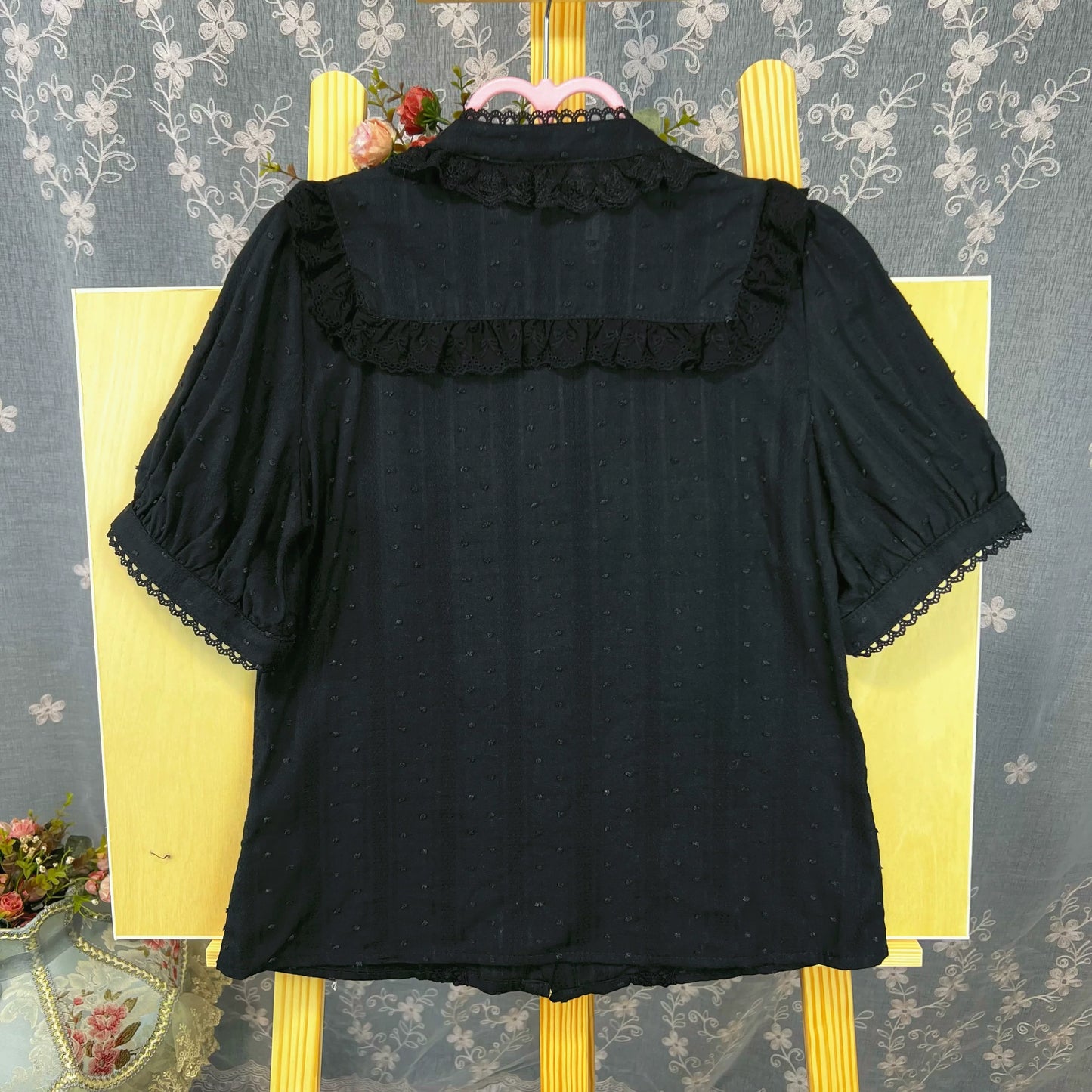 DMFS Lolita - Sweet Lolita Blouse Cotton Summer Short Sleeve Shirt