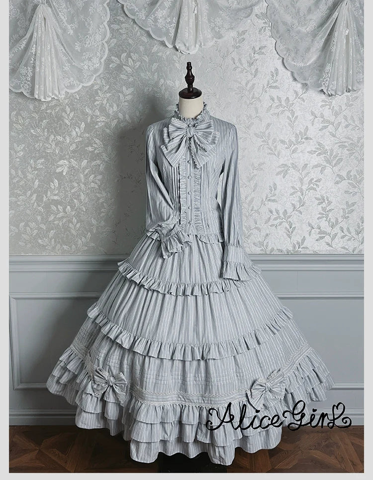 Alice Girl - Duke of Victoria - Classic Lolita SK & Overskirt Set