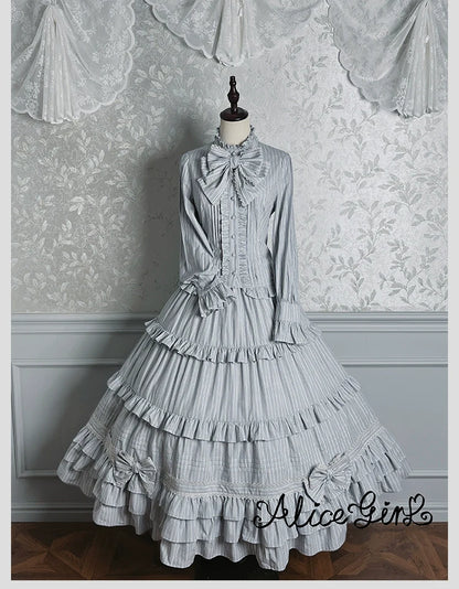 Alice Girl - Duke of Victoria - Classic Lolita SK & Overskirt Set