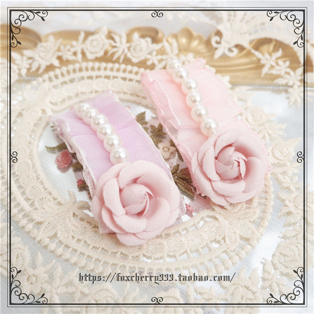 Fox Cherry - Sweet Lolita Bow Hairband Hairclip