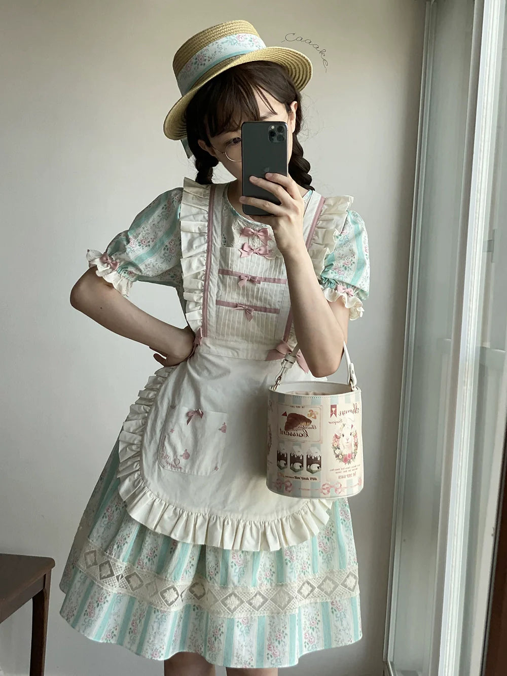 Miss Point - Customized Elegant Lolita OP Dress Cute Daily Girl Short Lolita Dress
