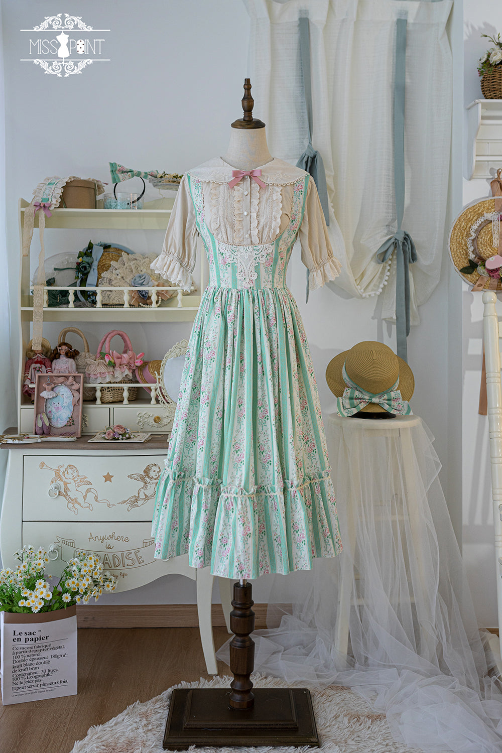 Miss Point - Happy Summer - Elegant Lolita Floral JSK Dress