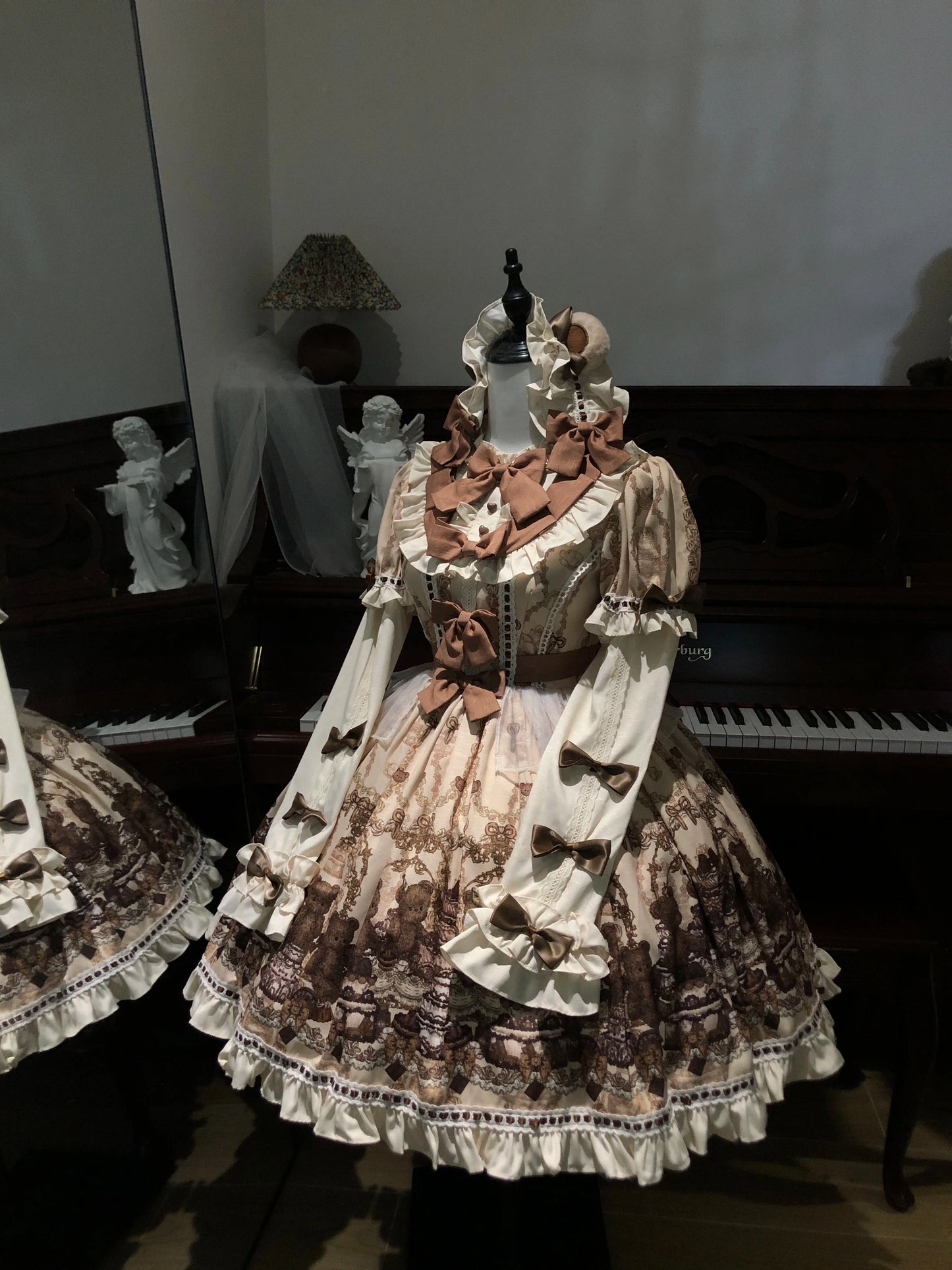 Doll Poem - Old School Lolita Printed OP, Zipper Clousure