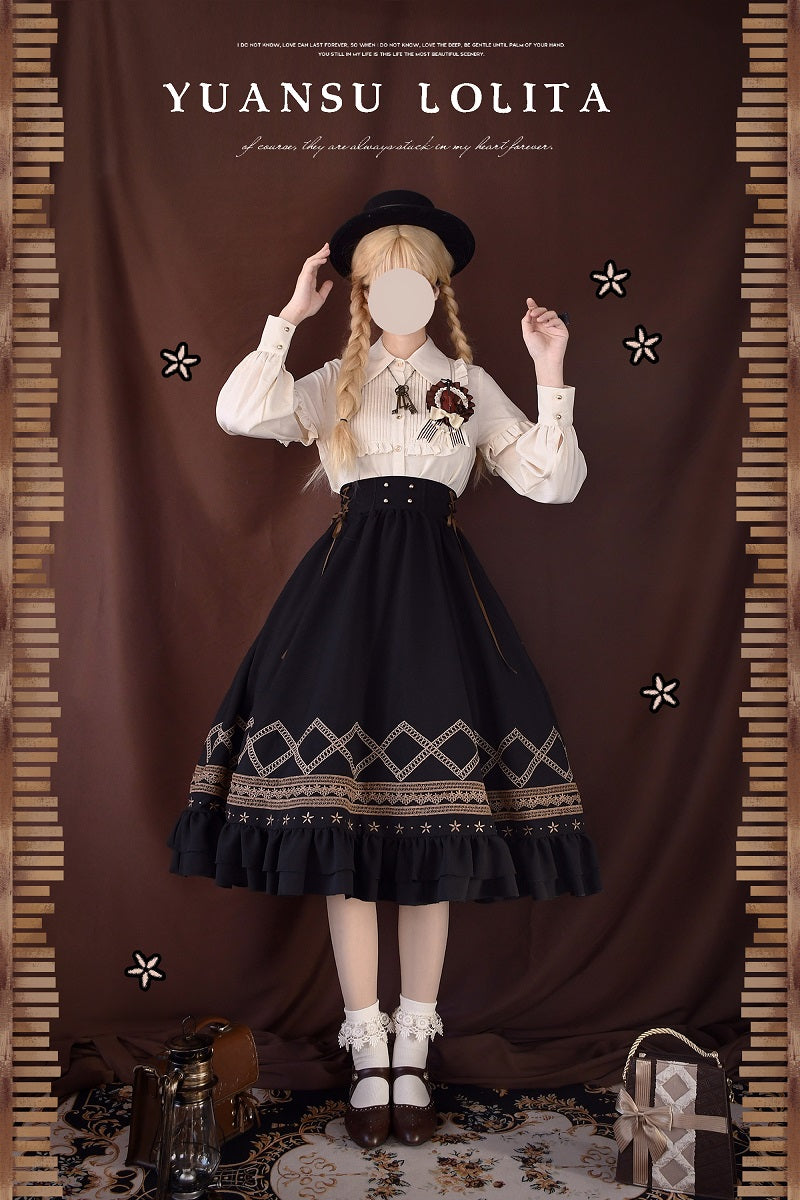 Yuan Su - Elegant  Solid Color Lolita SK