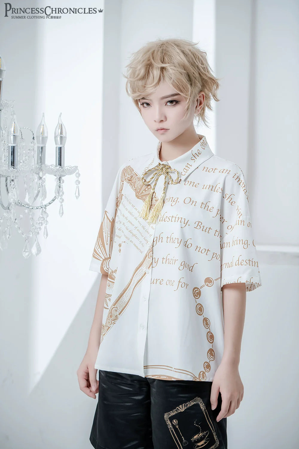 Princess Chronicles - Dark Fairy Tale - Ouji Lolita Casual Shorts Shirts