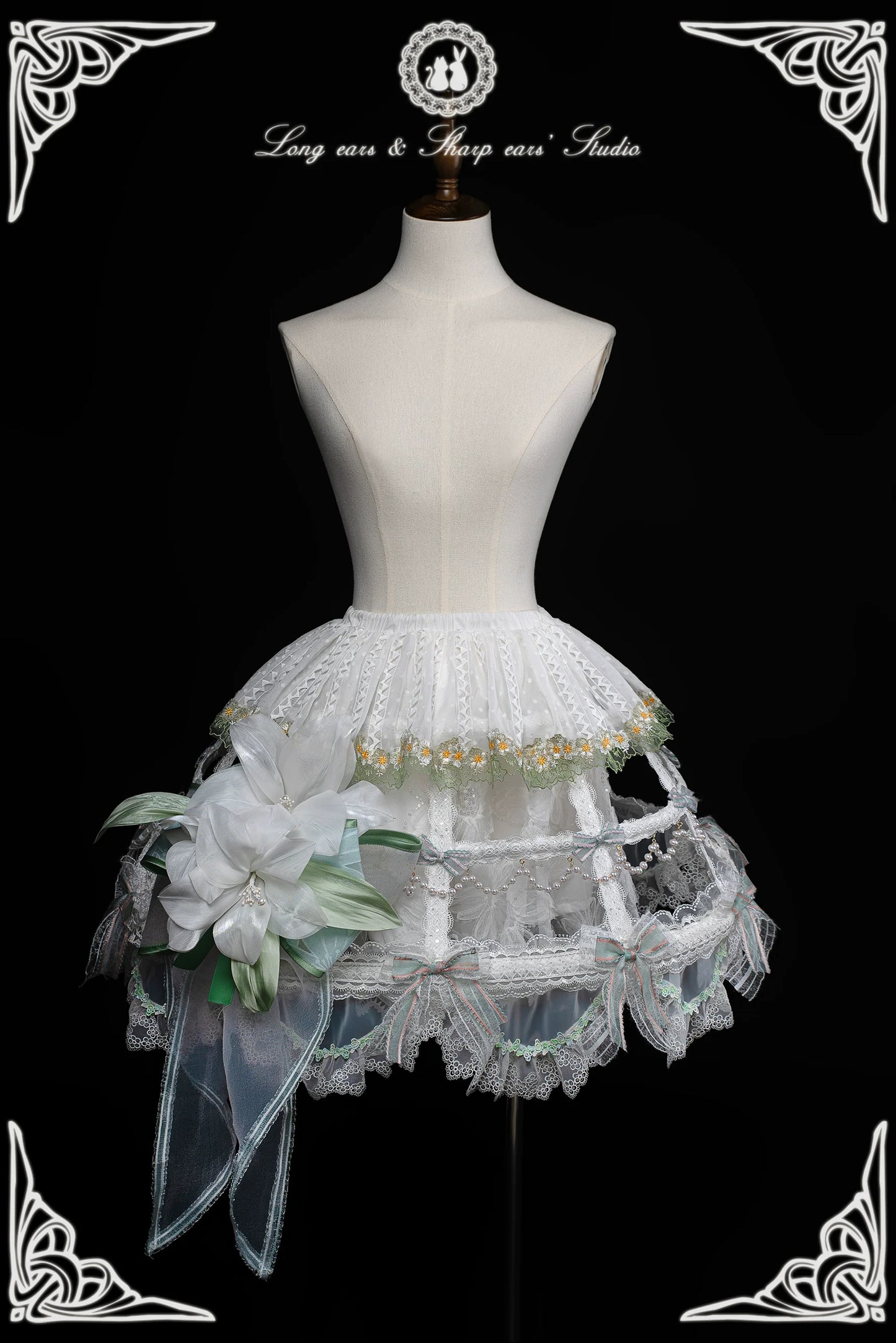 Long and Pointed Ears - Lily Overture - Wedding Lolita Dress Set Bridal Dress