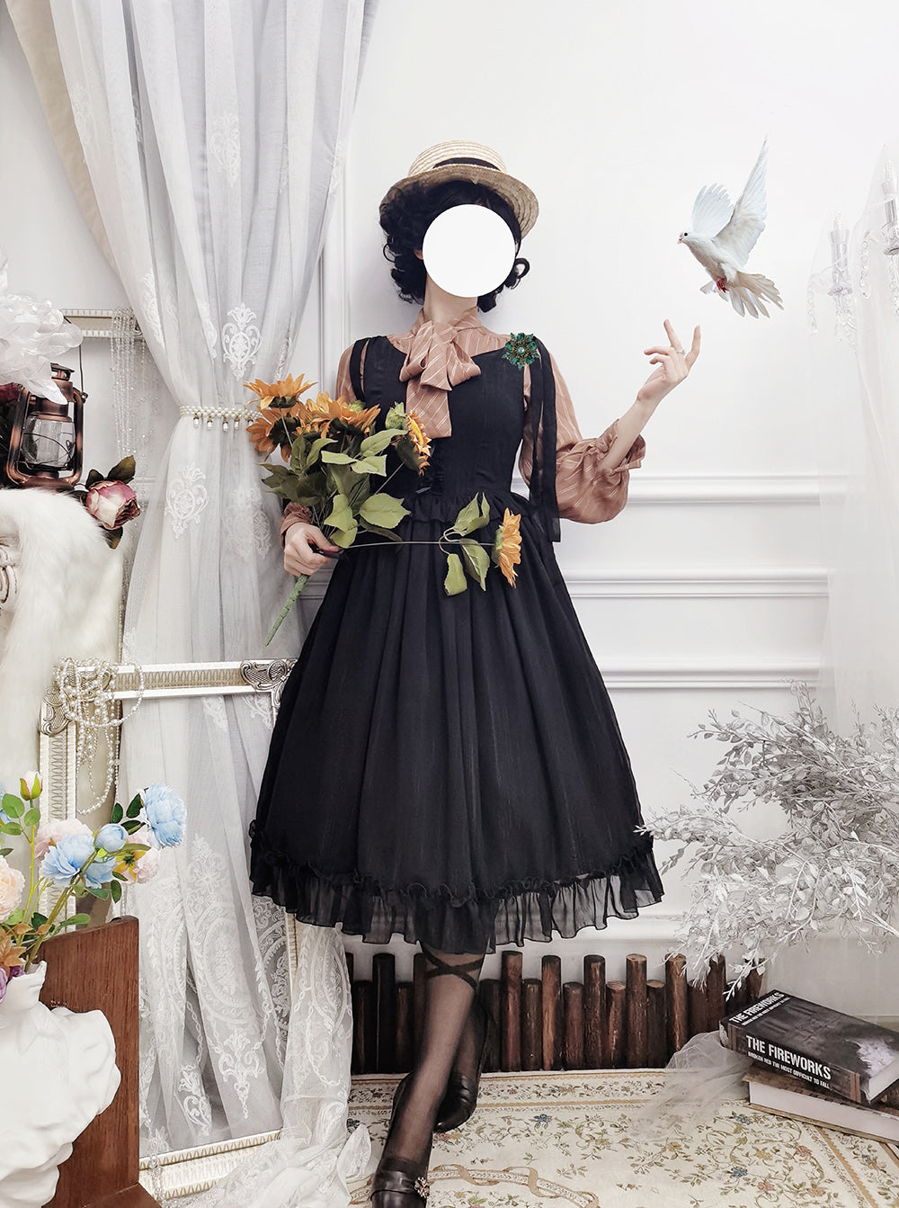 Miss point - Rhine Riverside - French Vintage Chiffon Lolita JSK