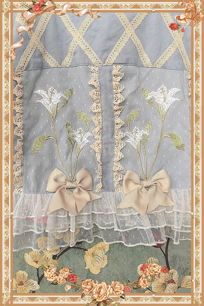 Infanta - Melaleuca Lily - Embroidery Country Lolita Blouse and Skirt