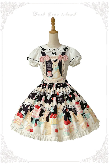 Dark Star Island - Honey Bunny Cake - Sweet Lolita JSK/OP/Strap SK/Shirt