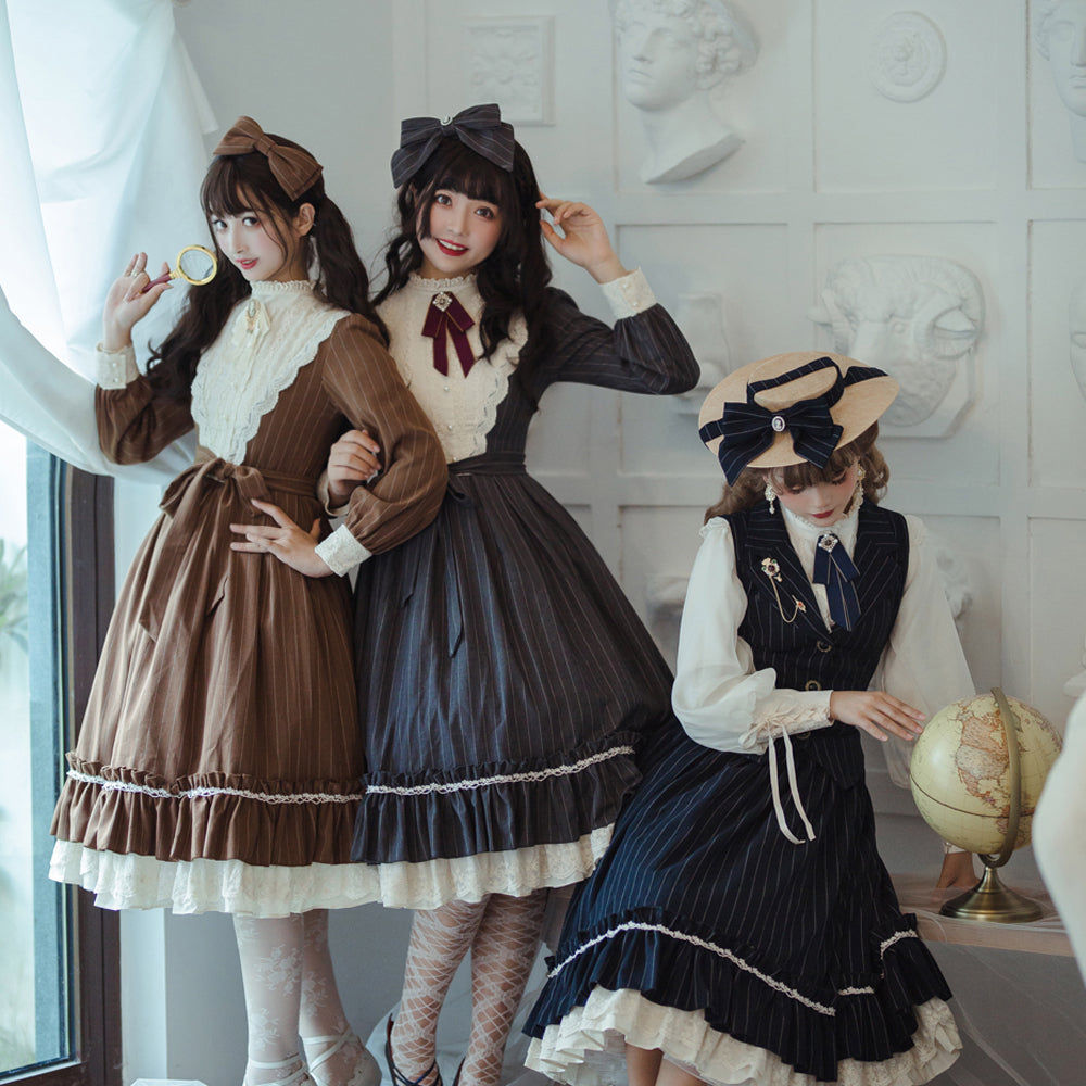 Miss point - Rose Silhouette - Vintage Classic Lolita OP