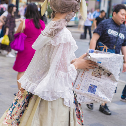 YuanSu - White Sun-proof Dual Use Lolita Cardigan