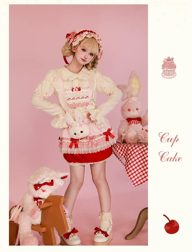 Mademoiselle Pearl - Cup Cake - Sweet Lolita OP Dress Kawaii Lolita JSK SK