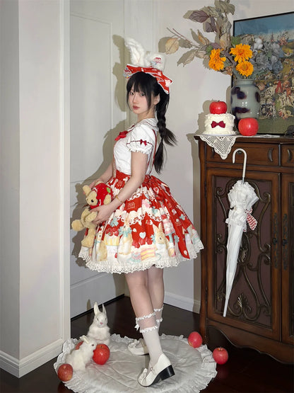 Dark Star Island - Honey Bunny Cake - Sweet Lolita JSK/OP/Strap SK/Shirt