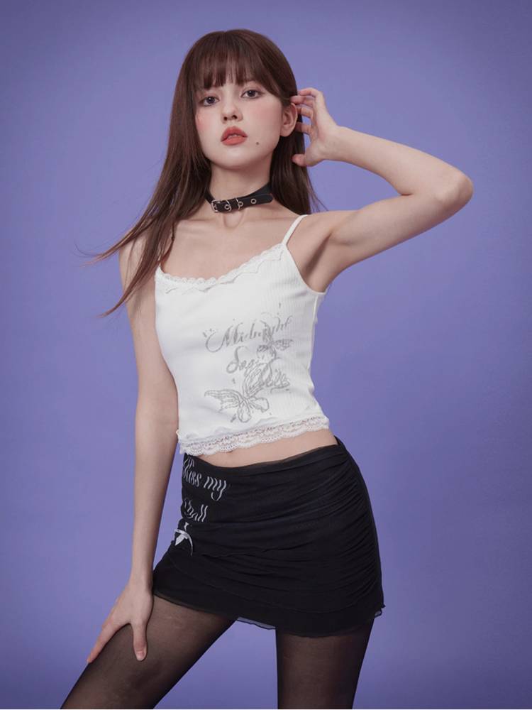 Mesh print shorts【s0000008882】