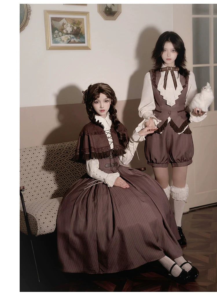 With PUJI - Ouji Lolita Shirt Bust-supporting JSK Dress