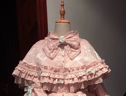 Lost Aqua - Vintage Lolita Dress Set, Cotton Shirt