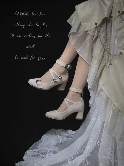 MR.Qiutian - Velia - Elegent Lolita Shoes CLA Thick Heel Shoes