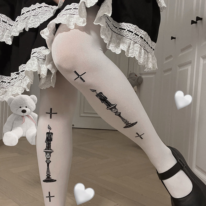 Roji roji - Gothic 80D Velvet Lolita Tights