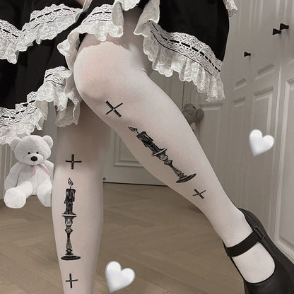 Roji roji - Gothic 80D Velvet Lolita Tights