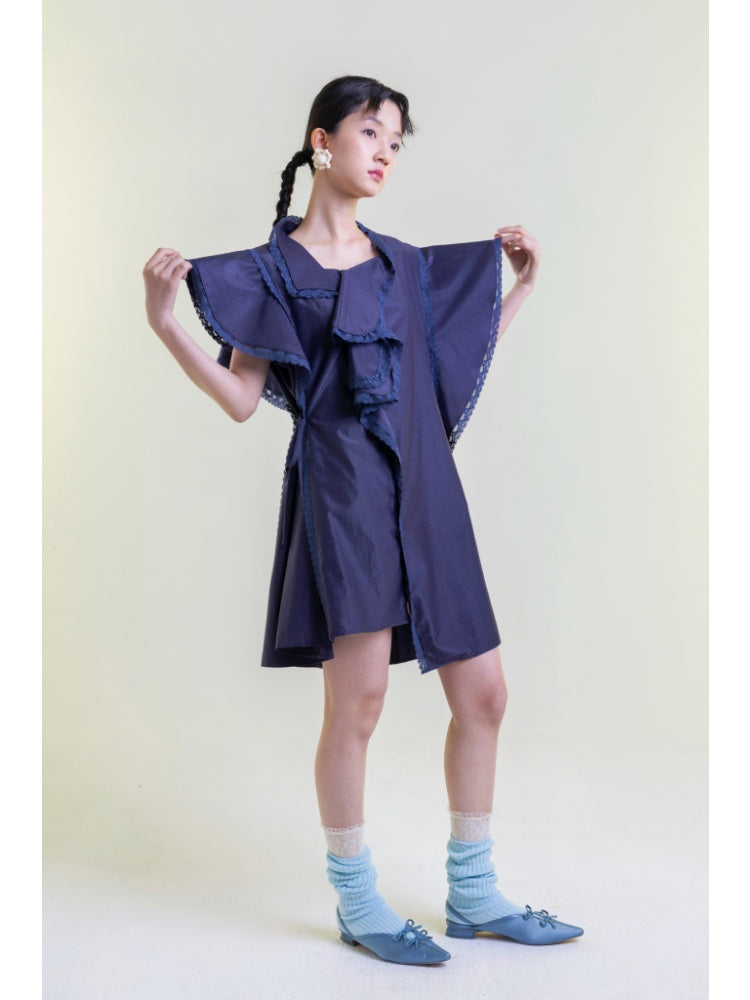 Ruffles Asymmetry Dress【s0000001892】