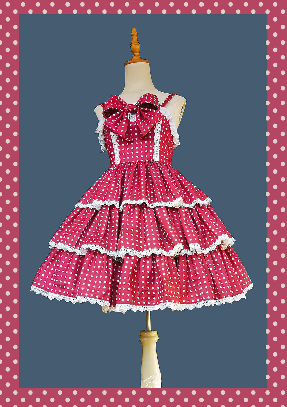 Infanta - Cloth Cat - Kawaii Lolita JSK Multi-Color Tiered Ruffles Dress