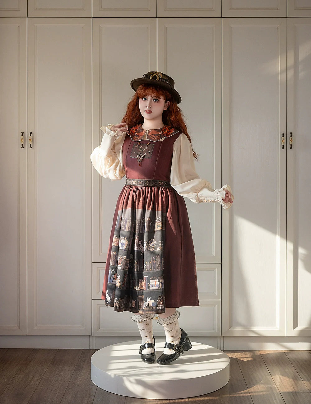Miss Point - German Bookshelf - Classic Lolita Printed JSK Dress