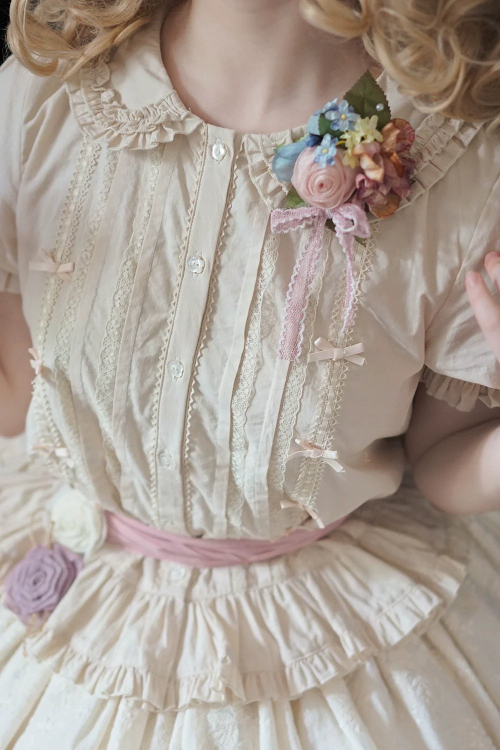 Miss Point - Sweet Lolita Accessories KC Hair Clip Brooch Waistband Cuffs