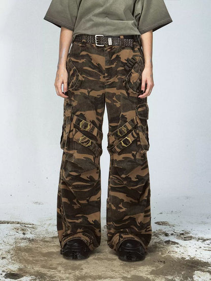 Camouflage retro style casual pants【s0000009219】