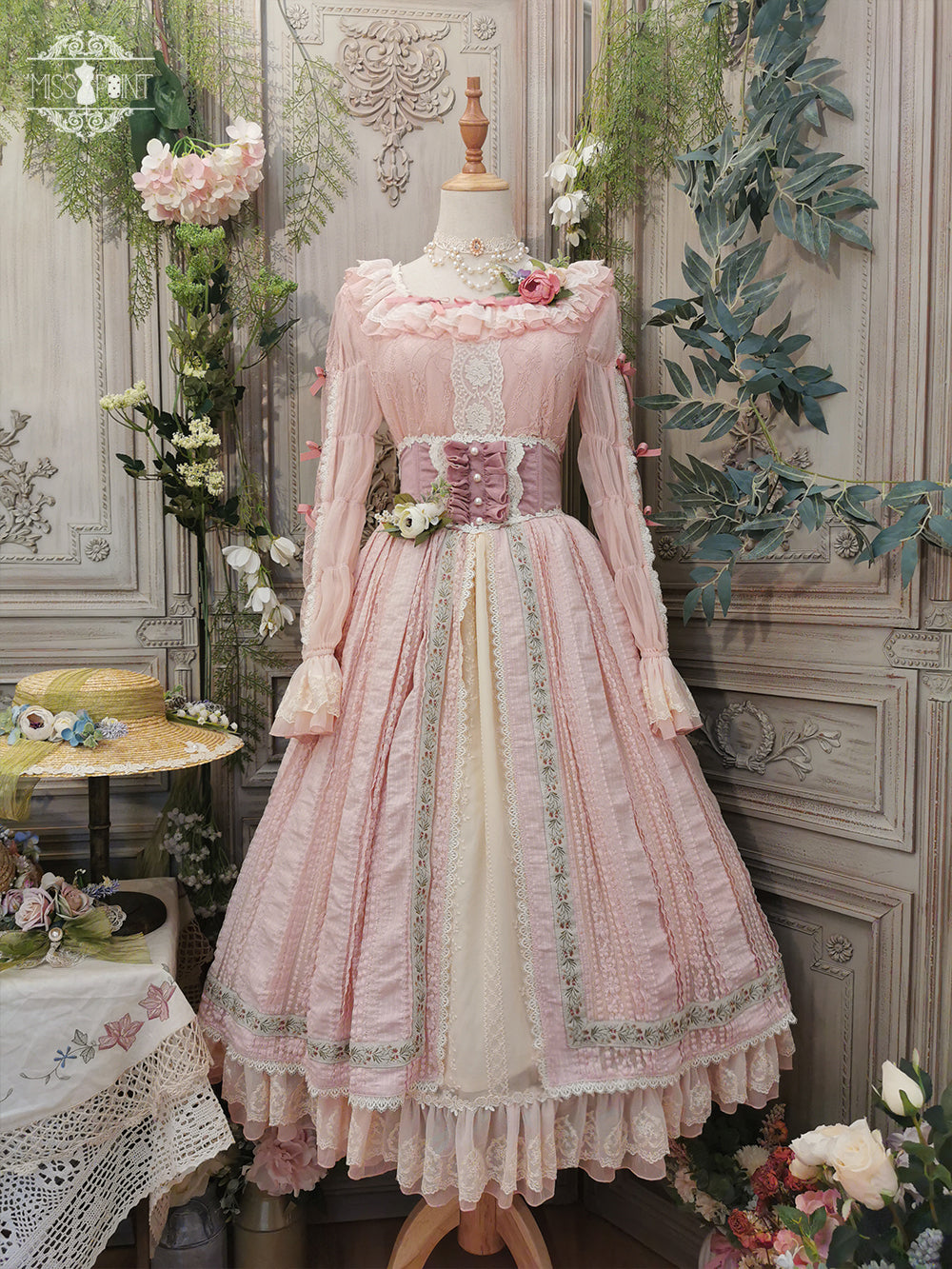 Miss Point - The Sally Gardens - Fish Bone High Waist Lolita Skirt