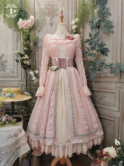 Miss Point - The Sally Gardens - Fish Bone High Waist Lolita Skirt