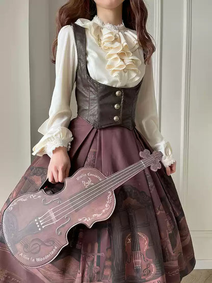 Sentaro - Dark Forest - Elegant Baroque Lolita Blouse