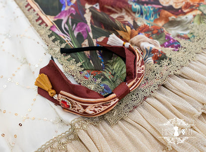 Miss Point - Kaleidoscope - Retro Lolita Headdress Bonnet Set and Necklace