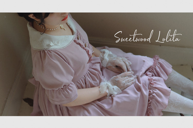 Sweet Wood - Plus Size Vintage Lolita OP Dress