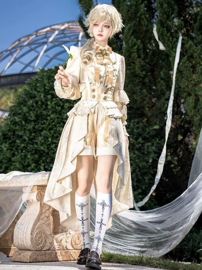 Designer's Gift - Ouji Lolita Suspender Shorts & Shirt