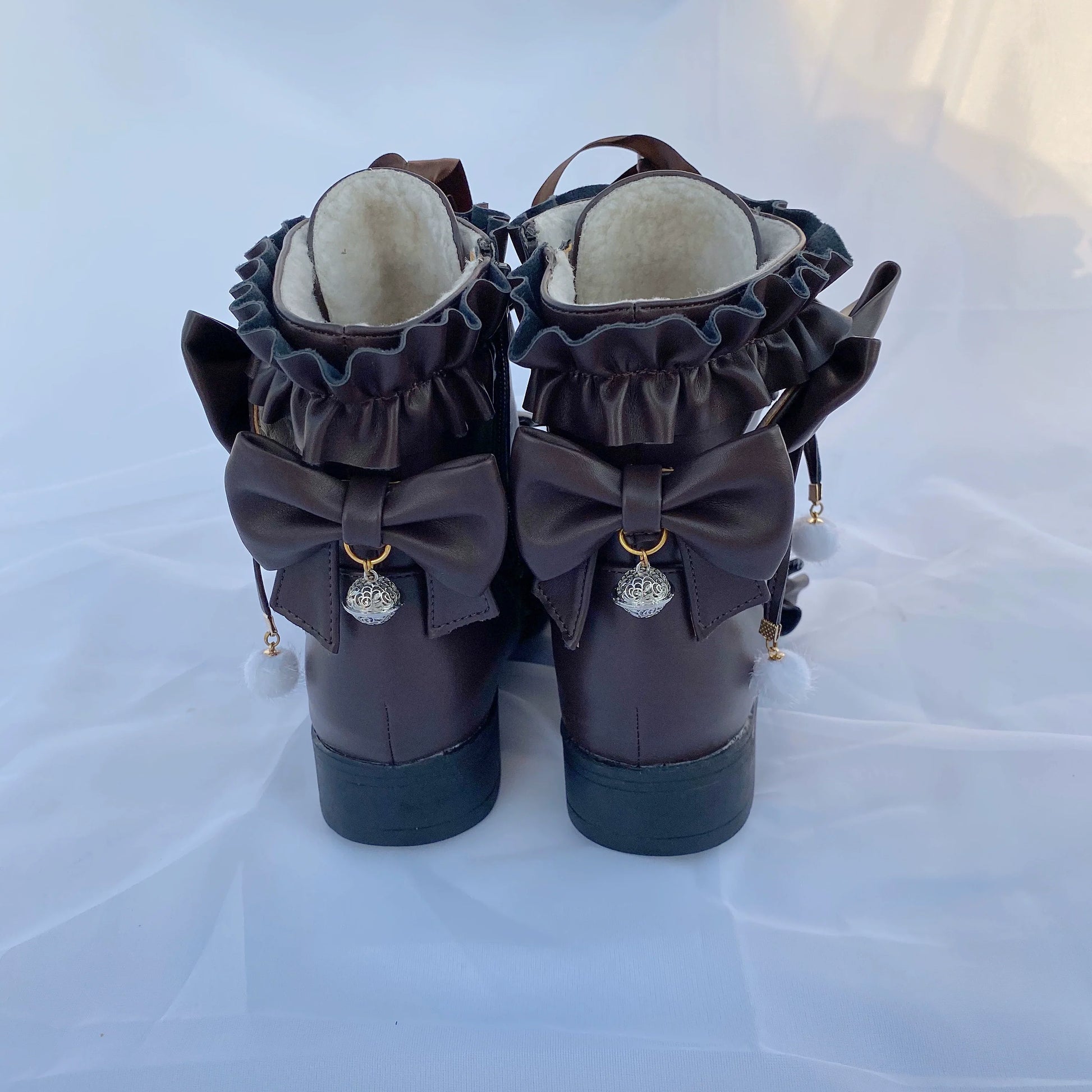 Fairy Godmother - Enthusiastic Ideation - Elegant Lolita Shoes Fleeced Short Martin Boots