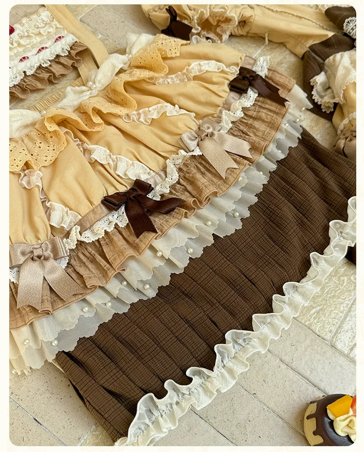 Mademoiselle Pearl - Cup Cake - Sweet Lolita OP Dress Kawaii Lolita JSK SK