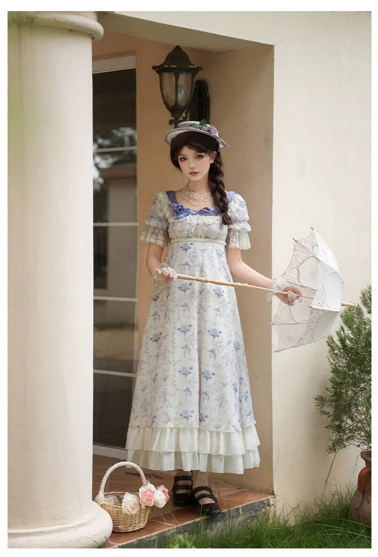 With PUJI - Iris Secret - Twins Lolita Summer Dress, Empire OP, Bodice JSK