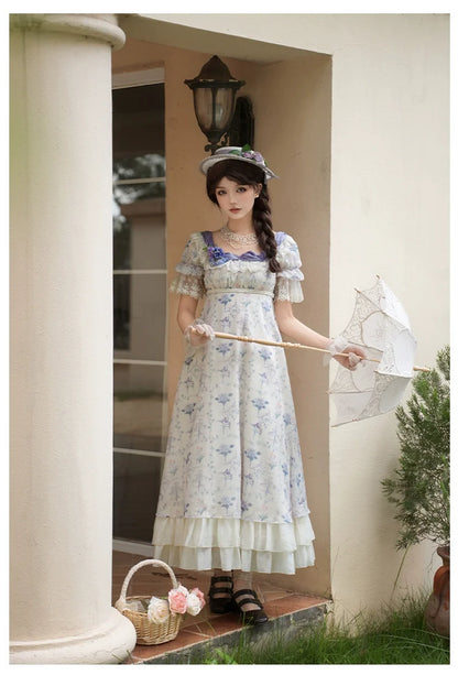 With PUJI - Iris Secret - Twins Lolita Summer Dress, Empire OP, Bodice JSK
