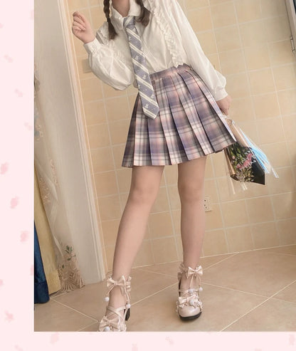 Fairy Godmothe - Preppy Style Flat Shoes Mid Heel Round Toe Lolita Shoes