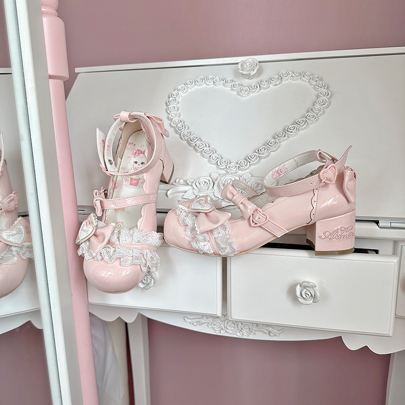 Aimee - Sakura - Sweet Lolita Heels Cute Mid-heel Mary Jane Shoes