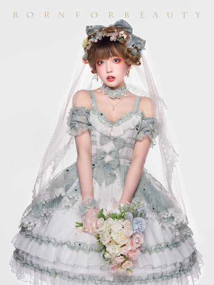 Youpairui - Bucharest - Calssic Lolita Jumper Dress Set